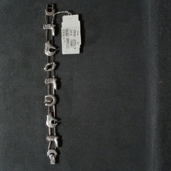 Jewelry - Sterling silver vintage south western charm slide bracelet